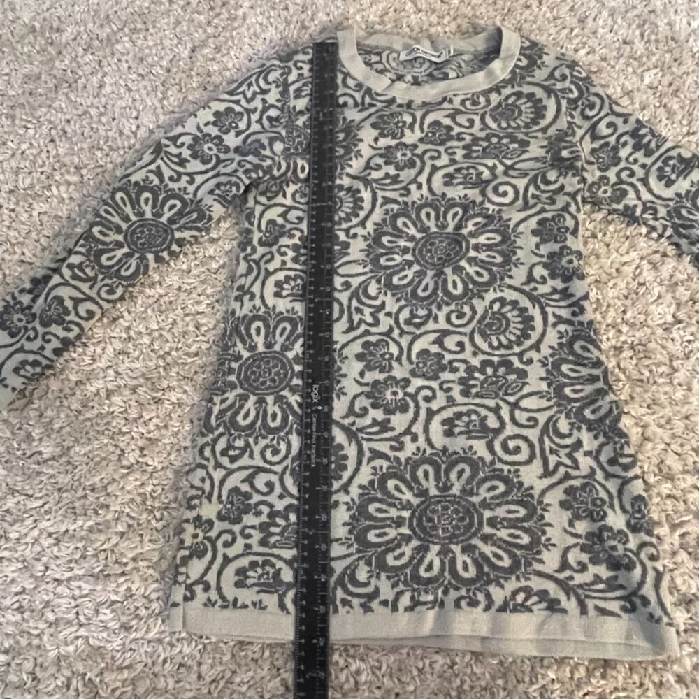 Cotton Emporium Floral Knit Sweater Made in USA Medium - Picture 4 of 6